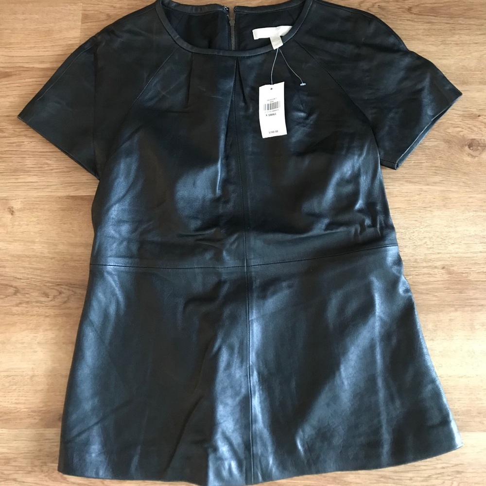 Leather shirt - women